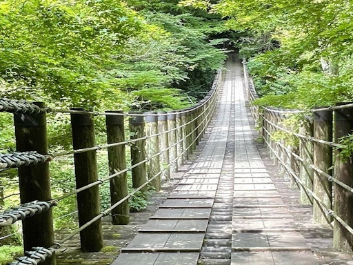 花貫渓谷 渓谷にかかる吊り橋からの眺めが絶景 茨城屈指の紅葉の名所 Recotrip レコトリップ