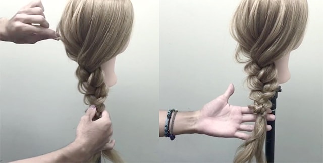 三つ編みアレンジ