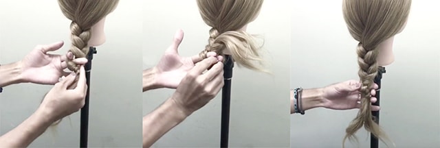 三つ編みアレンジ