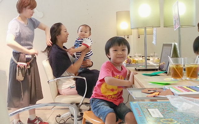 子ども連れで来店もできる「ママ’sタイム」