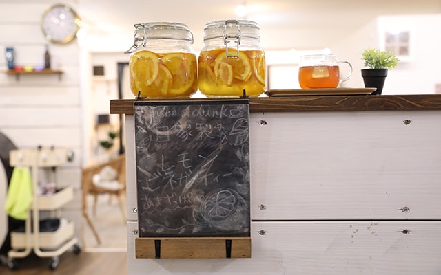 自家製のシロップ