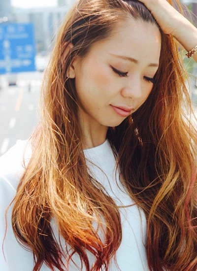 サーファーをイメージしたかき上げ系ロング