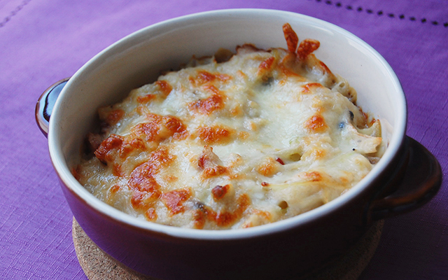 レンコンの和風グラタン