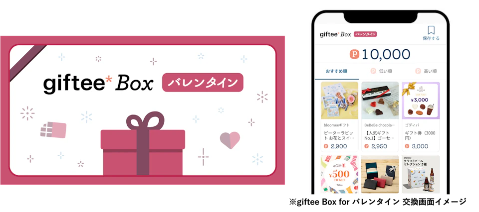 03 giftee Box for バレンタイン