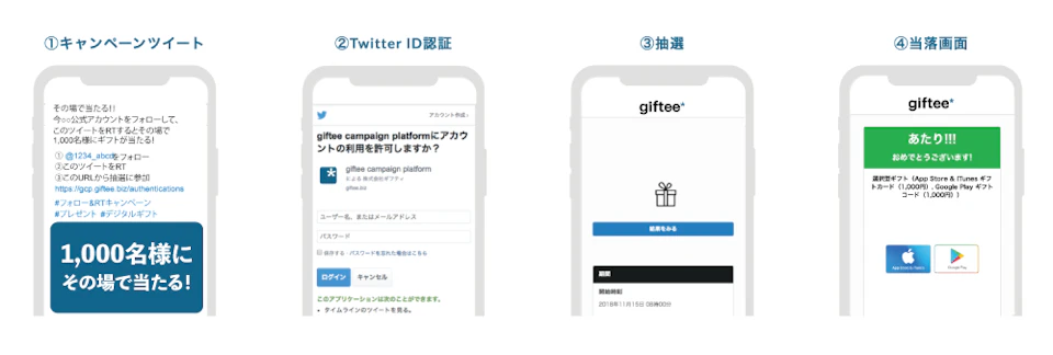 Twitterインスタントウィン