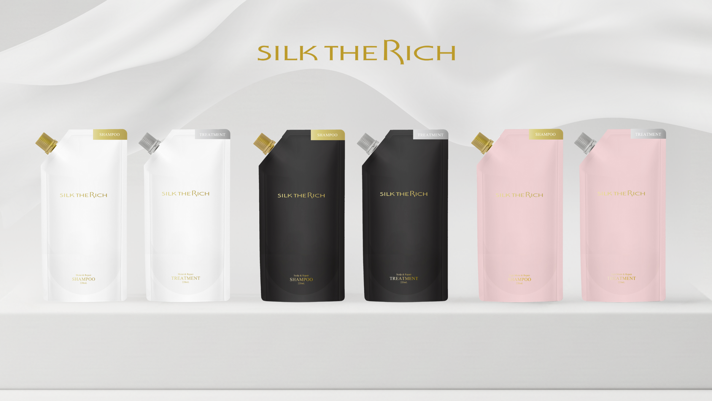SILK THE RICHの人気ヘアケアに、待望の詰め替えが仲間入り。毎日の