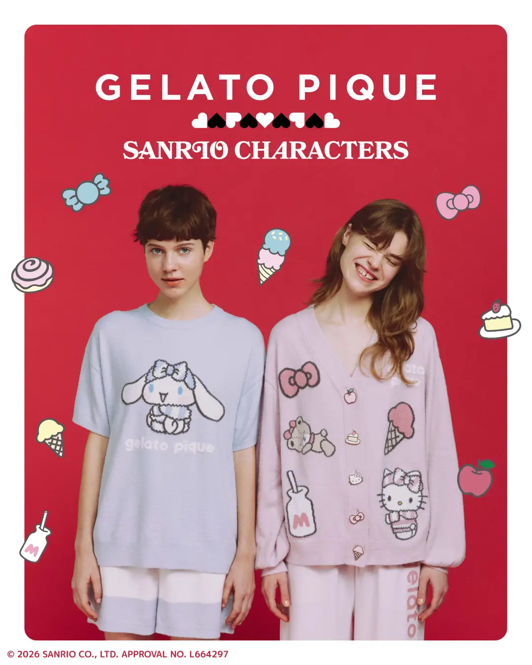 gelato pique × サンリオが夢のコラボ♡ かわいさ満点の“GELATO PIQUE