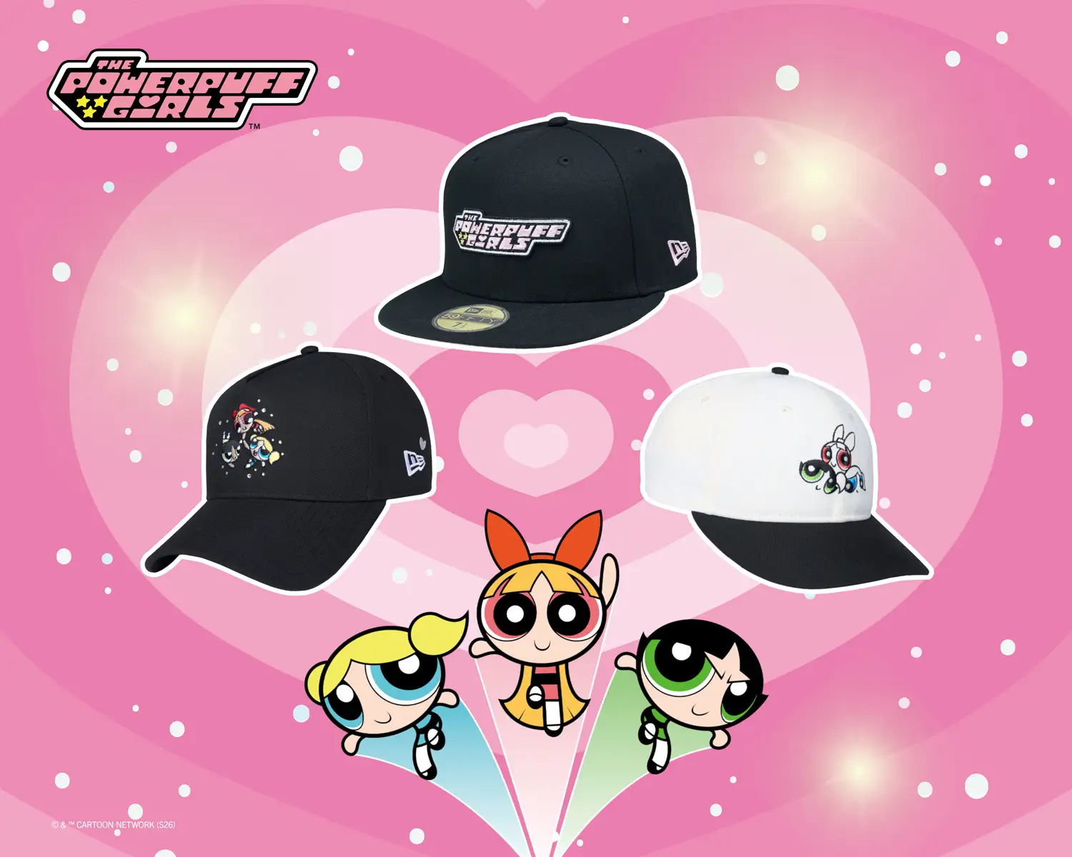 ニューエラから『パワーパフガールズ』コラボコレクション登場
