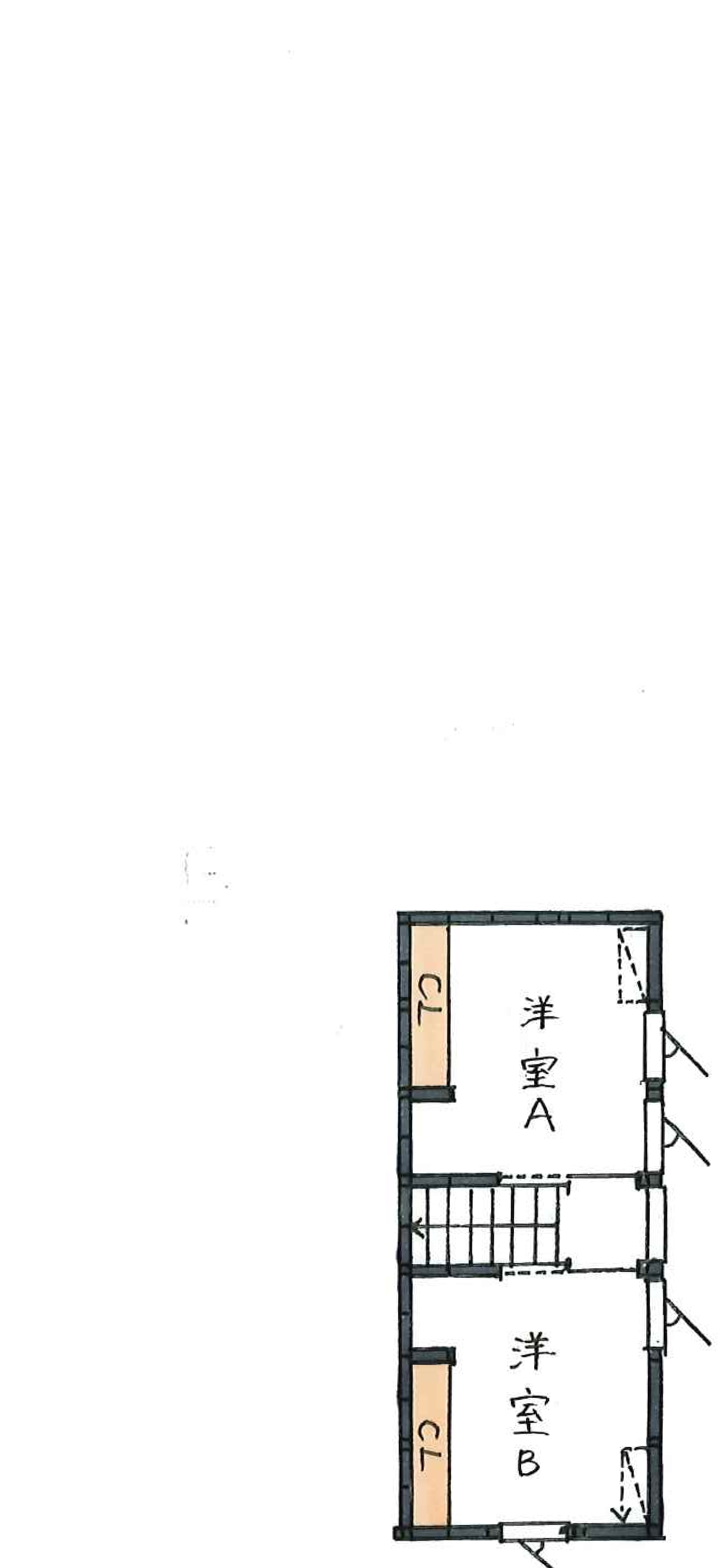 二階の間取り図