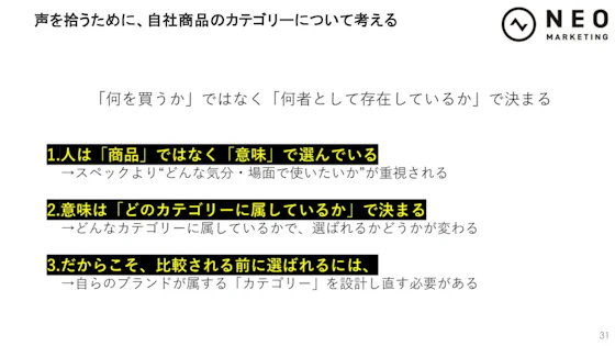 カテゴリーを理解する