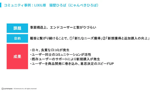 LIXILのコミュニティ成功事例