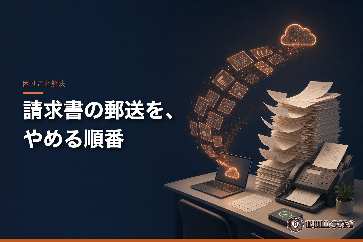 請求書の印刷・封入・郵送をやめたい。従業員5人の会社が最初にやること