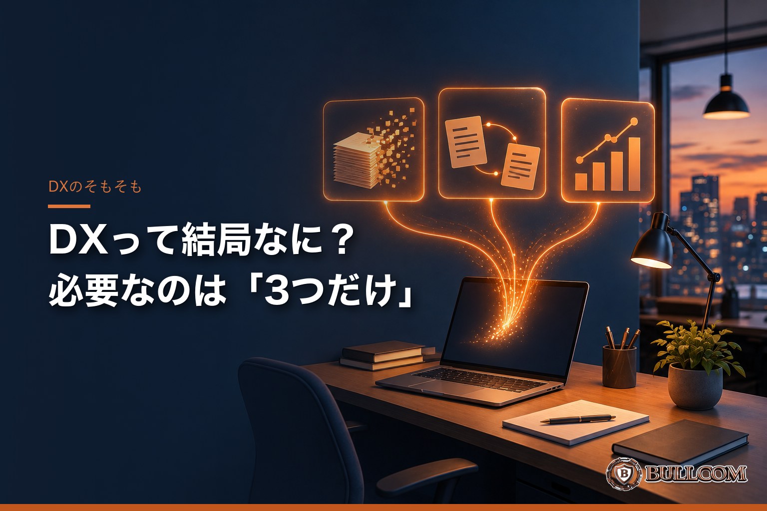 DXって結局なに?中小企業に必要なのは「3つだけ」