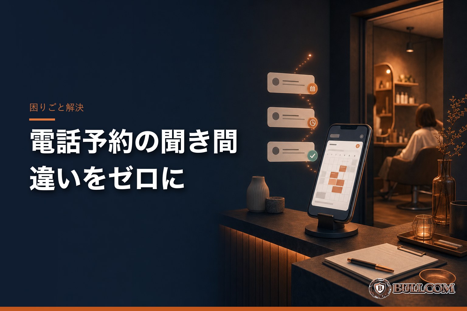 電話予約の聞き間違いをゼロに。小さなお店の予約システムの選び方とLINE連携