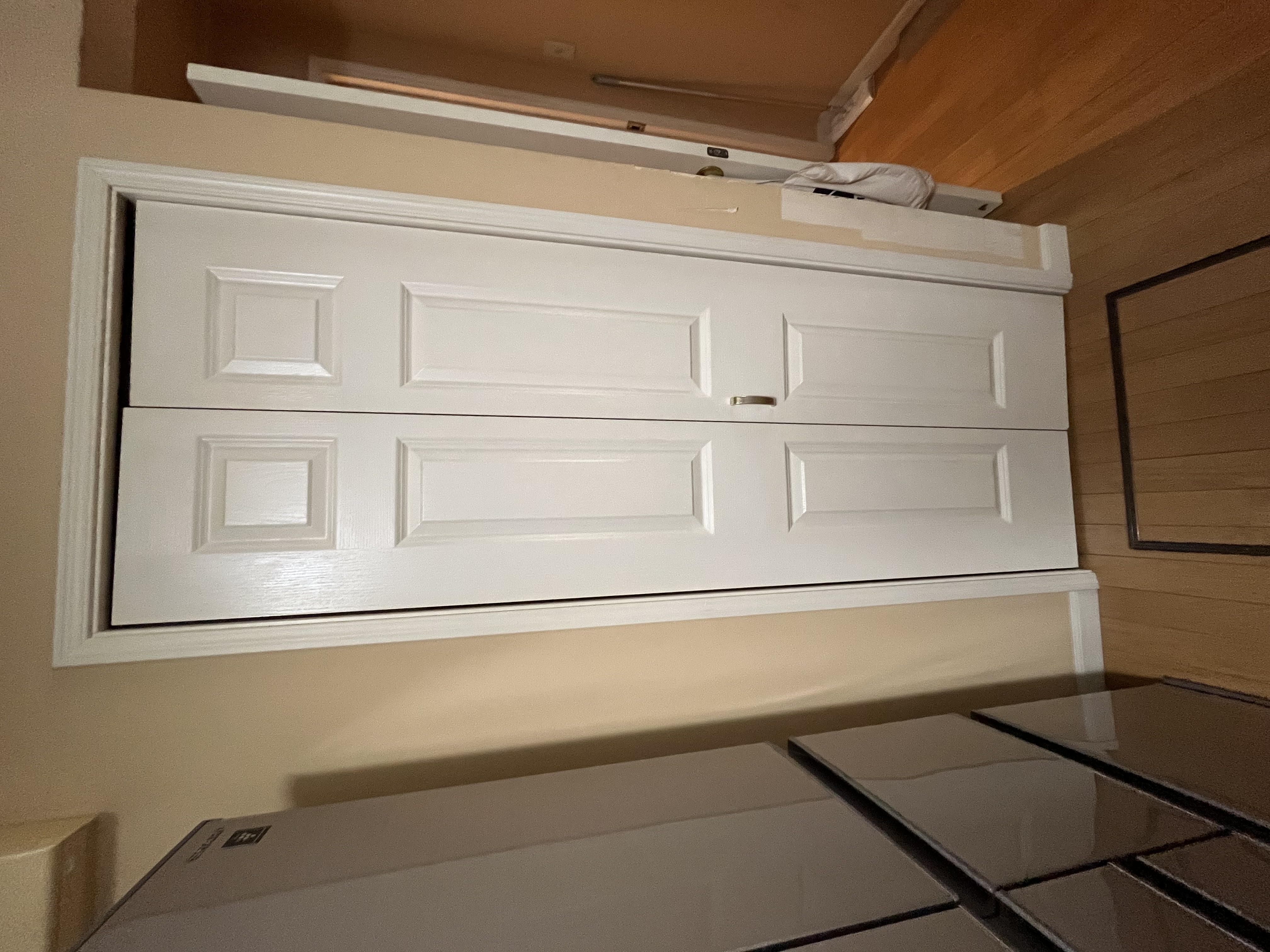 開き戸の不具合を解消し、軽量ドアへ交換『税込10万円』（会津若松市）