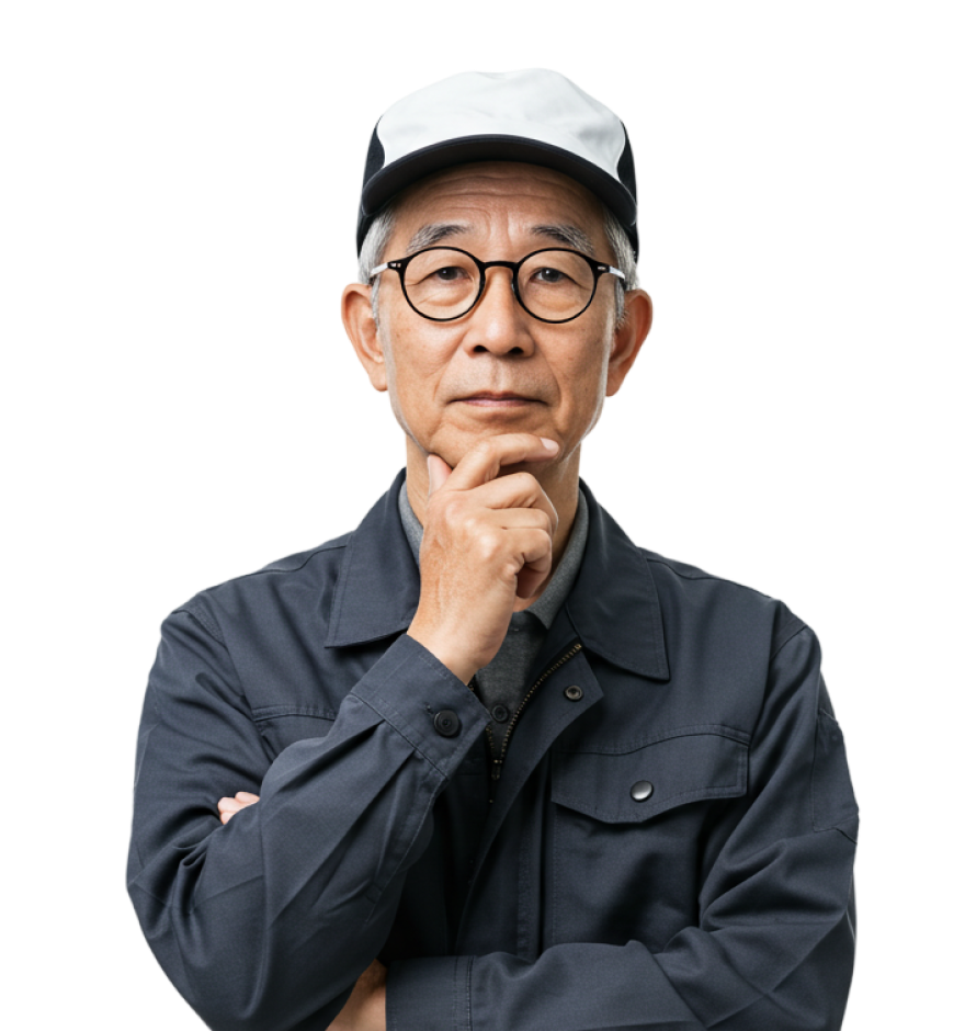 悩みを持つ男性の写真