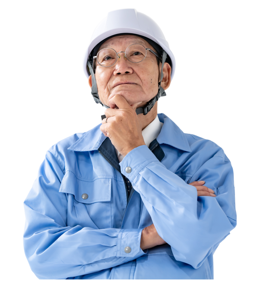 悩みを持つ男性の写真