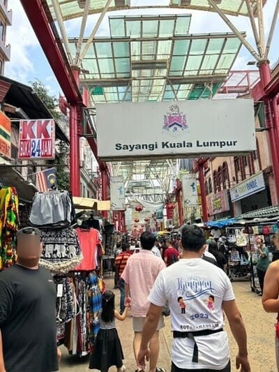 マレーシアのチャイナタウンの市場の写真