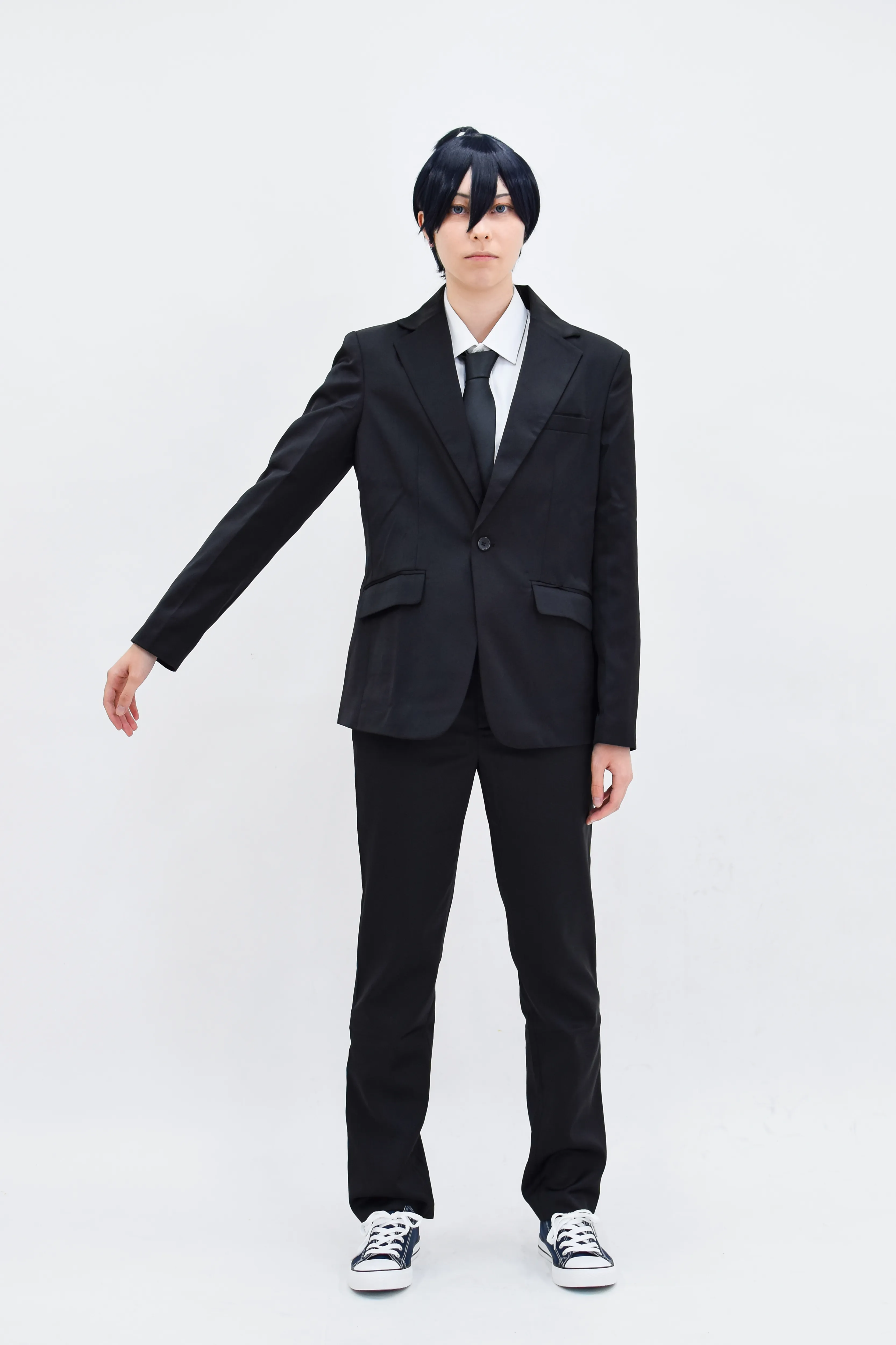 チェンソーマン／早川アキ・天使の悪魔】CLASSE製の黒スーツ衣装で実際