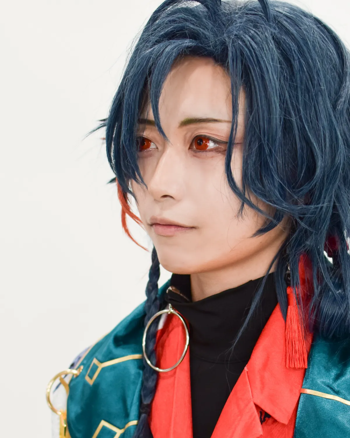 魁星　にじさんじ コスプレウィッグレッド 魁星 にじさんじ コスプレウィッグレッド にじさんじ 魁星向け】赤色