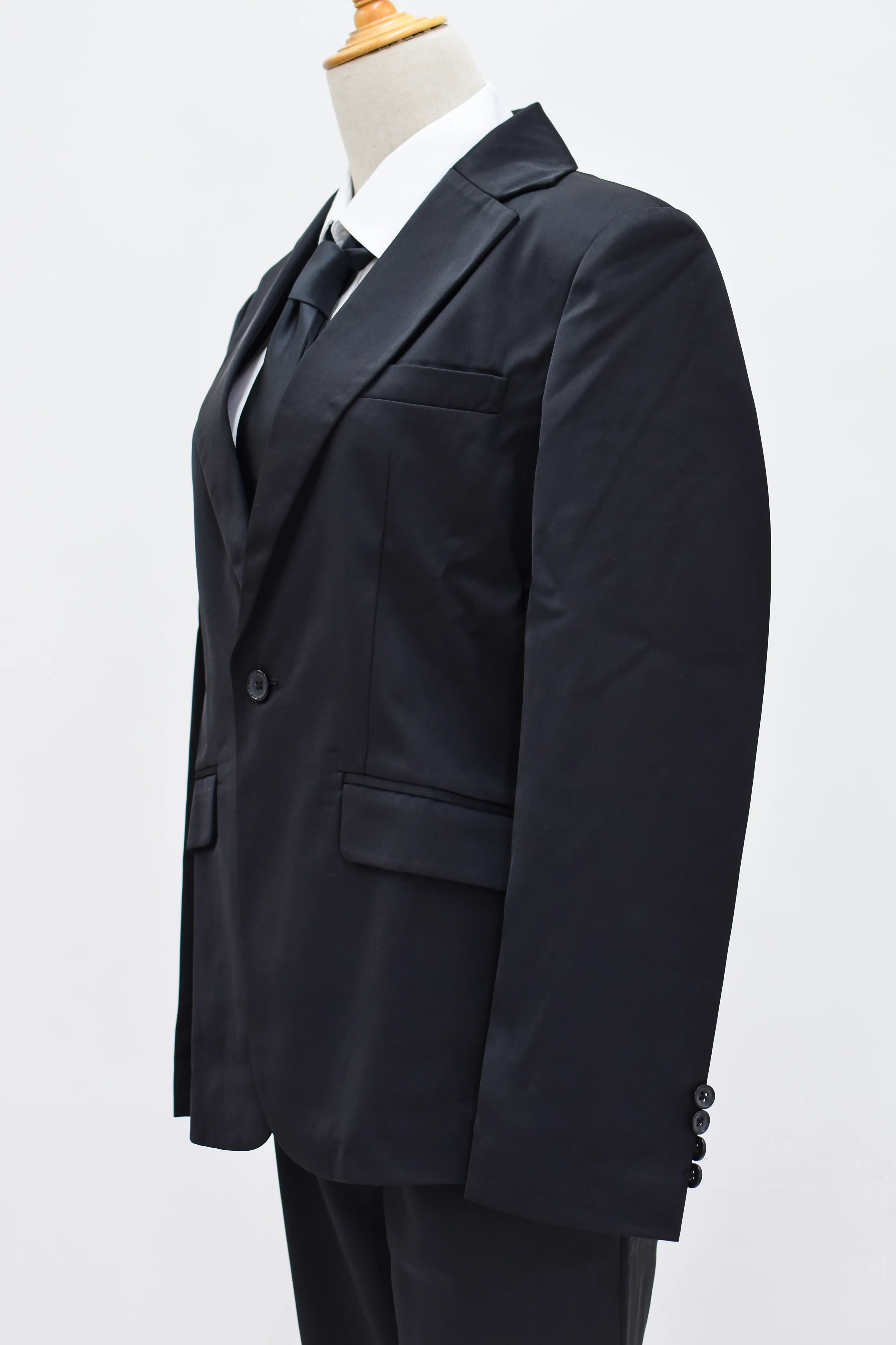 チェンソーマン／早川アキ＆天使の悪魔】コスプレ男装向け黒スーツ