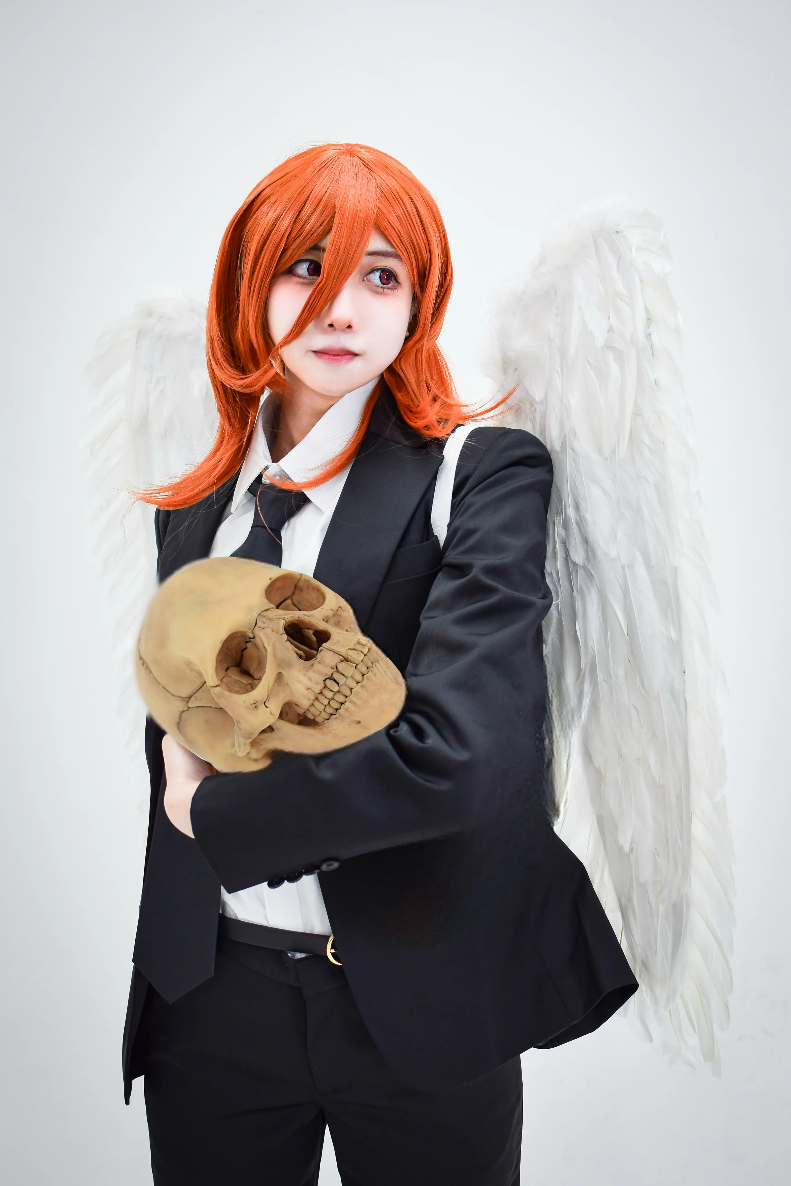 チェンソーマン／早川アキ・天使の悪魔】CLASSE製の黒スーツ衣装で実際