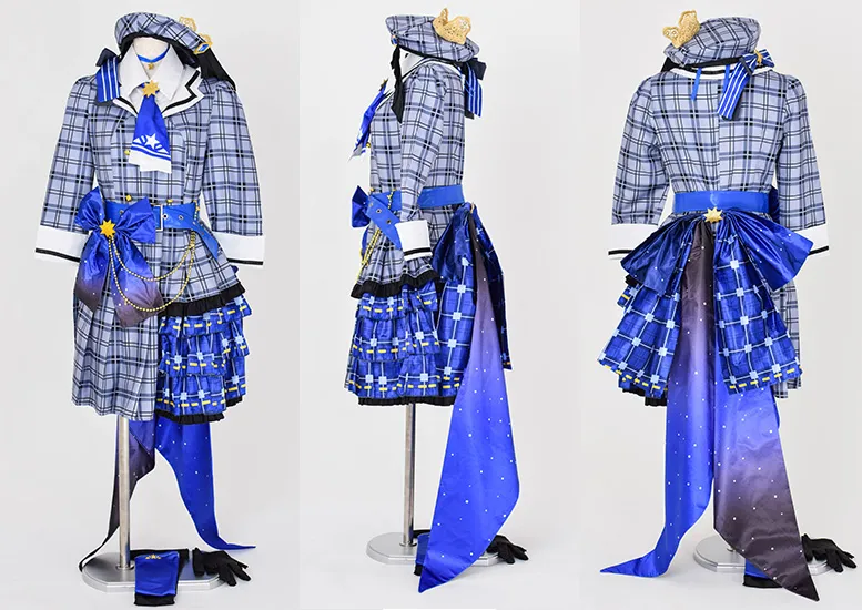 星街すいせい通常衣装　サイズS コスプレ衣装 セット 青とグレー チェック柄 ホロライブ】 星街すいせい風コスプレ衣装を比較レビュー！ ｜ COS-UP!