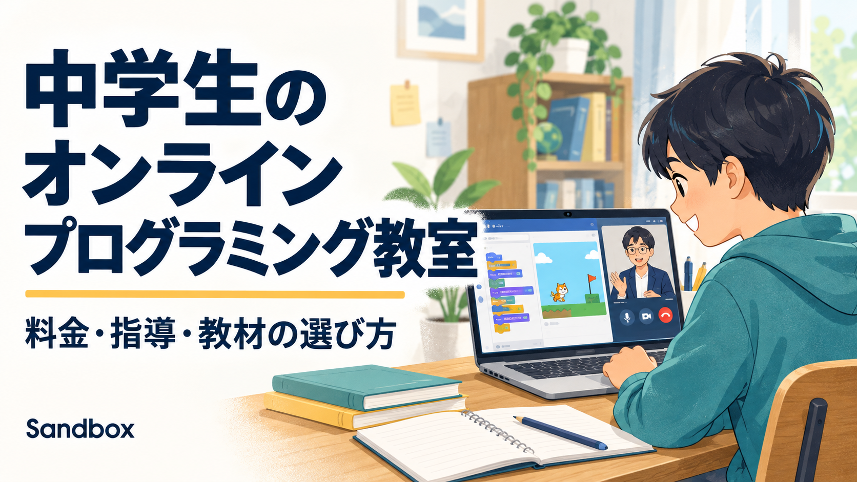 中学生のオンラインプログラミング教室｜料金・指導・教材の選び方