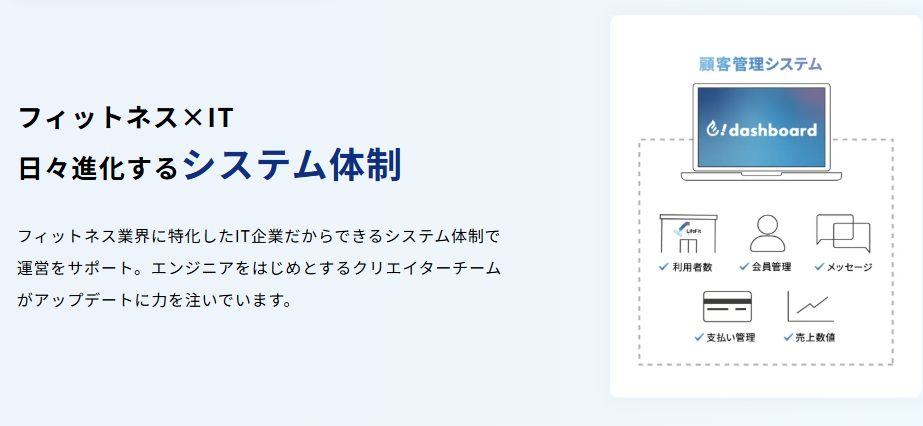 ライフフィット 開業サポート