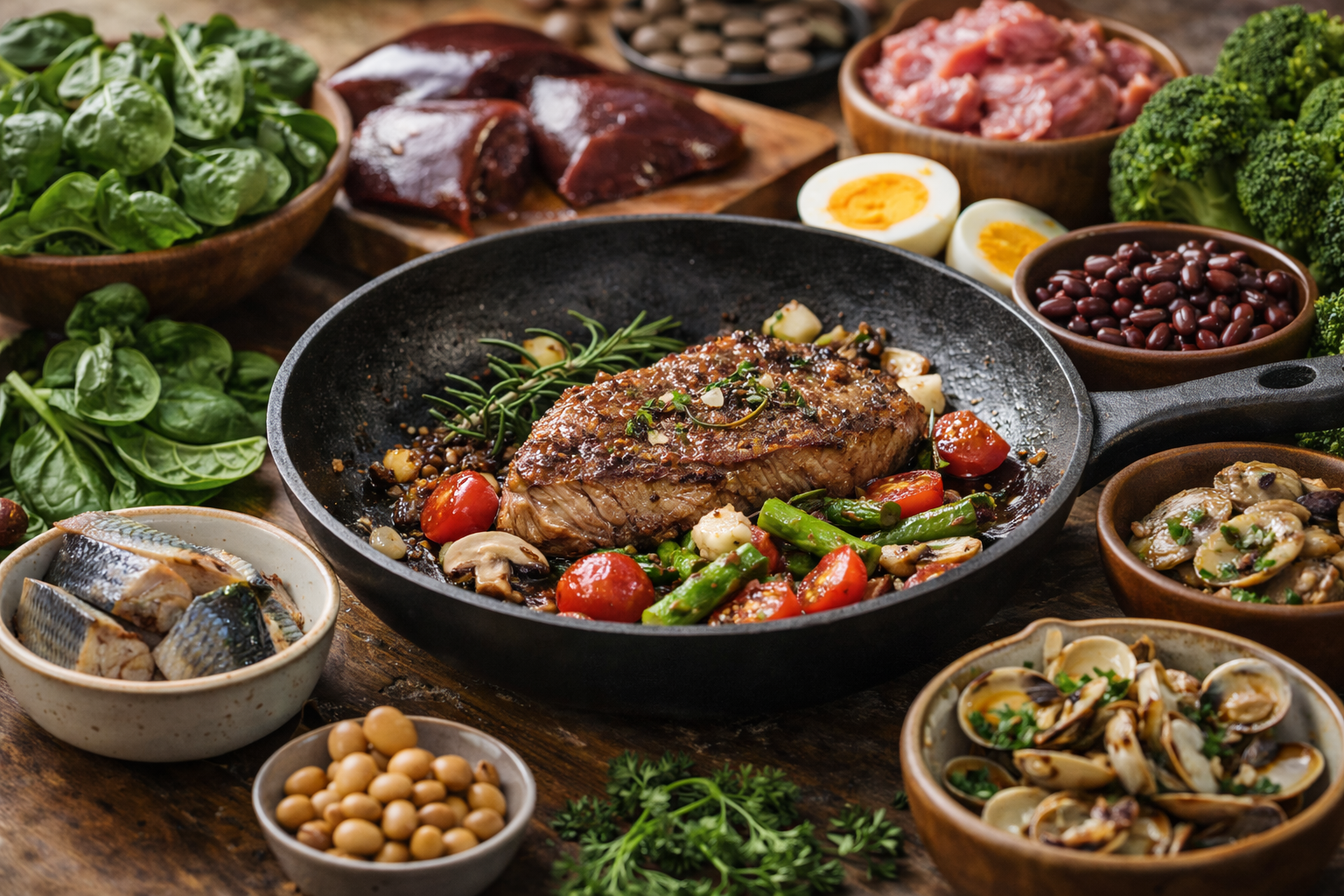 疲れやすいのは鉄分不足かも｜自炊で摂れる鉄分食材