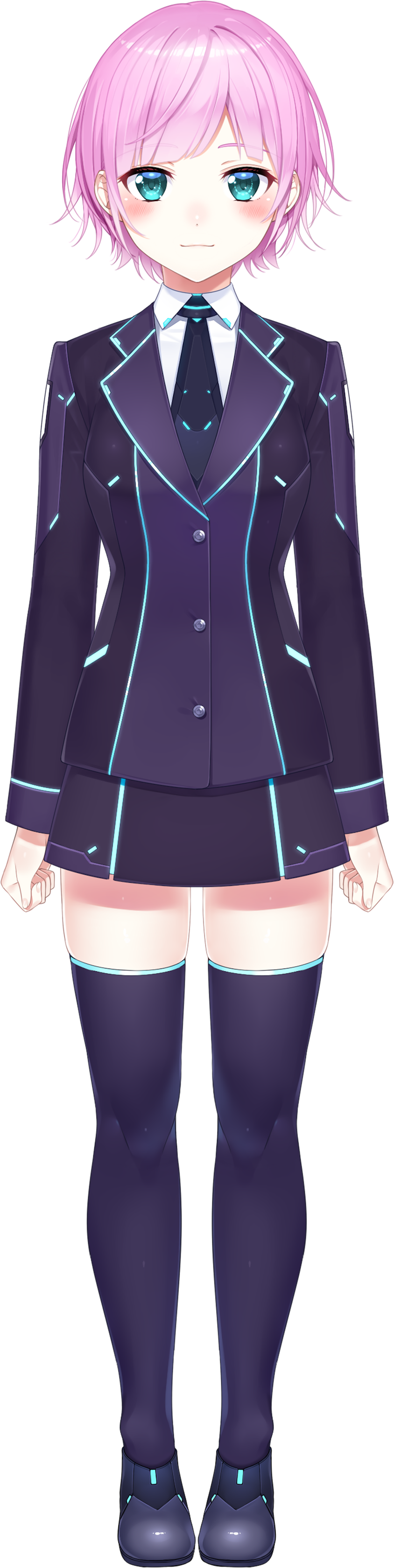 Yuuhi Riri Yuuhi Riri 1st Costume Nijisanji Absurdres Highres Official Art 1girl Blue 1723