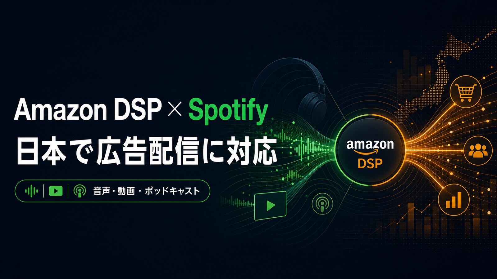 Amazon DSPでSpotify広告が日本対応｜音声・動画・ポッドキャスト統合の要点