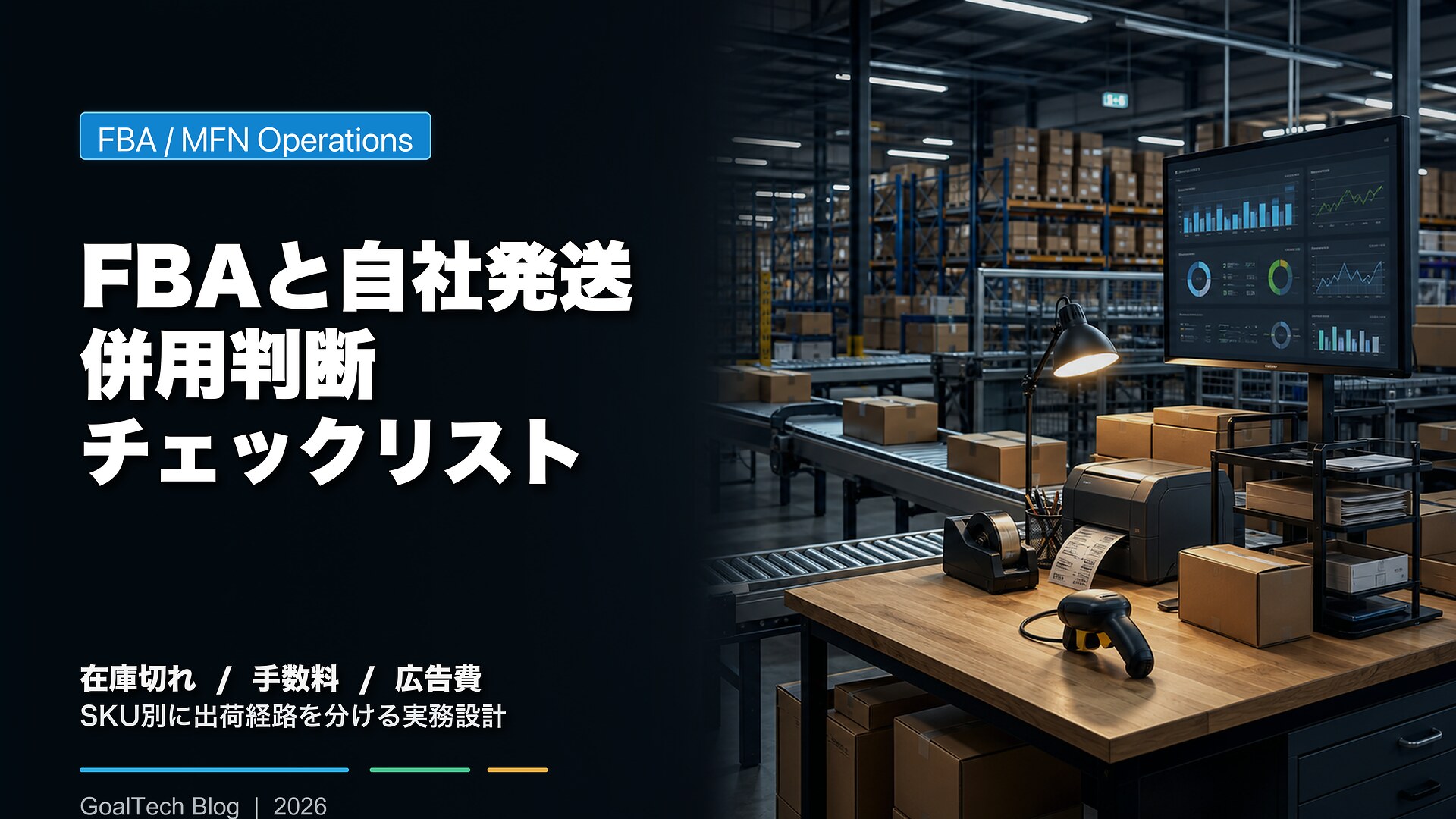 FBAと自社発送（MFN）を併用する判断基準：在庫切れ・手数料・広告費をSKU別に分ける【2026年版】