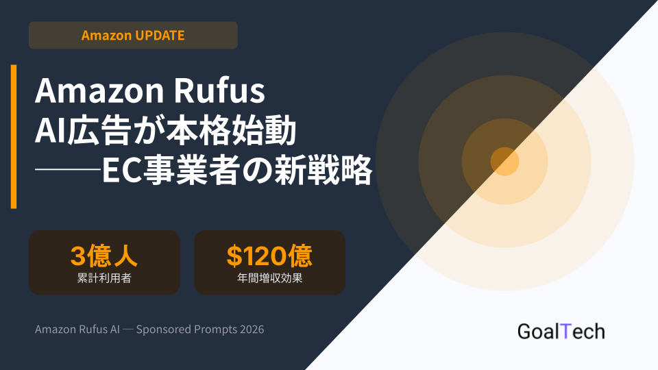 Amazon Rufus AI広告が本格始動──EC事業者が今すぐ取るべき3つのアクション