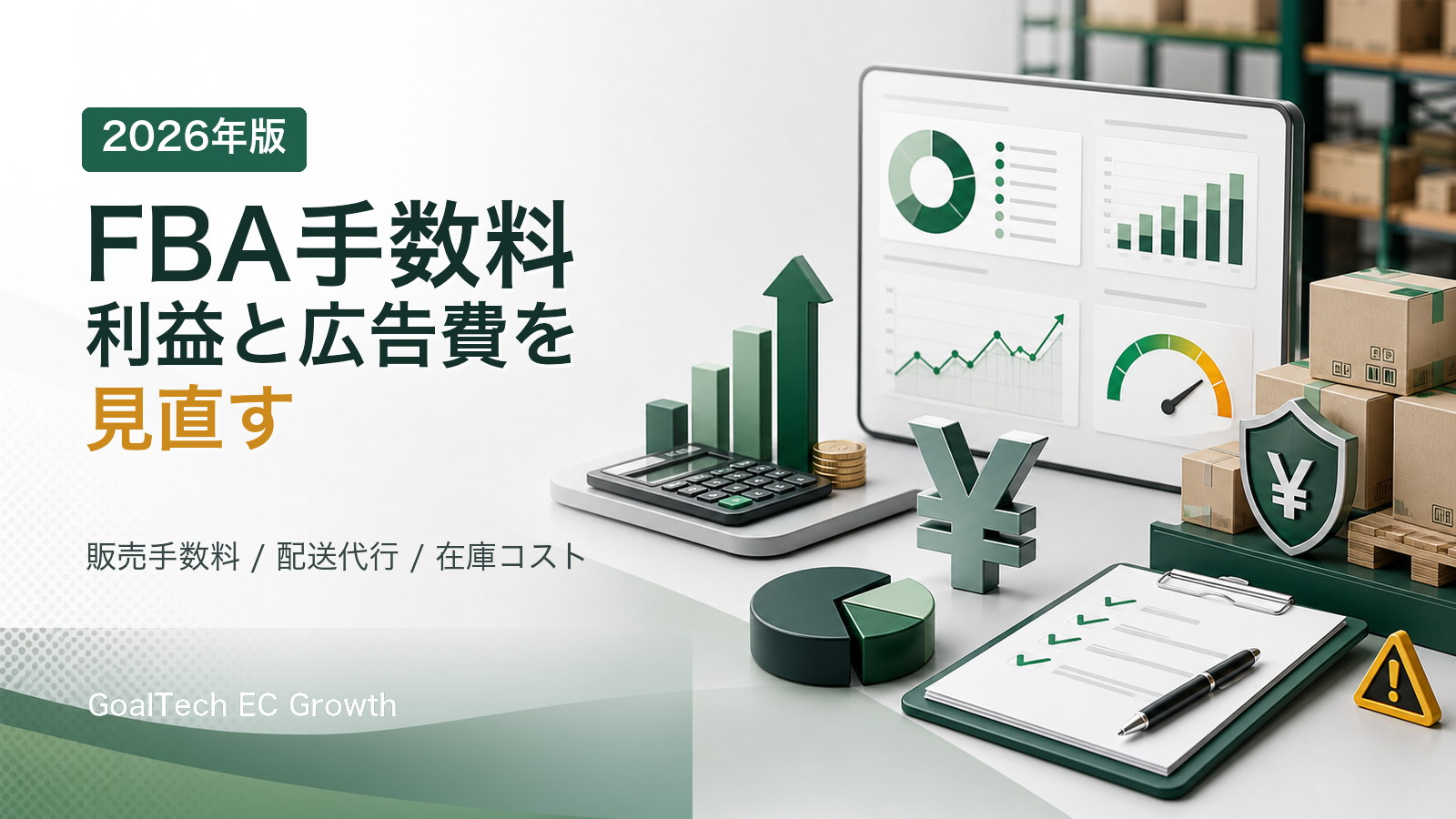 Amazon FBA手数料 2026公式｜4/1改定後の配送代行・販売手数料とSKU別利益