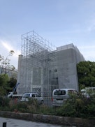 神戸市体育館外壁改修工事（支保工足場工事）