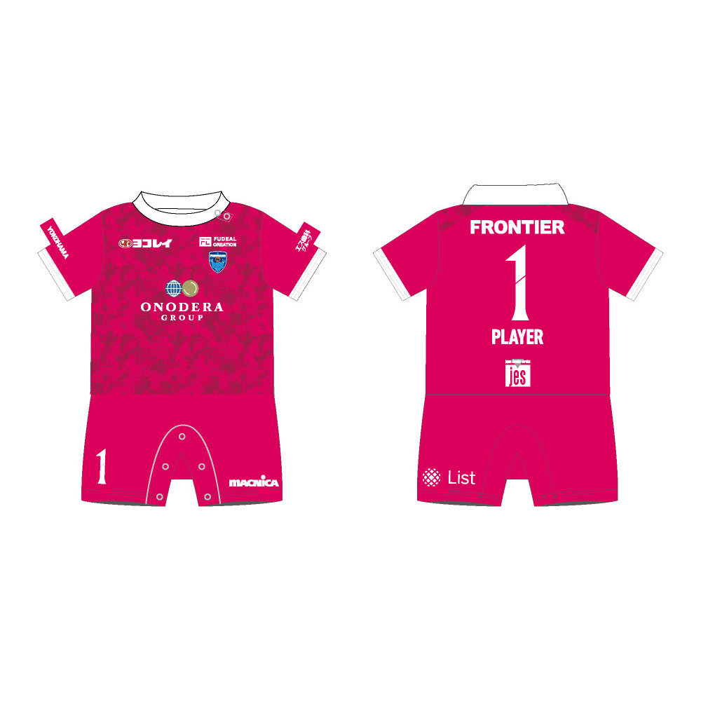 横浜FC ユニフォーム ピンク　L オンラインストア限定】2026/27シーズン横浜FC「ロンパース」「ベビー