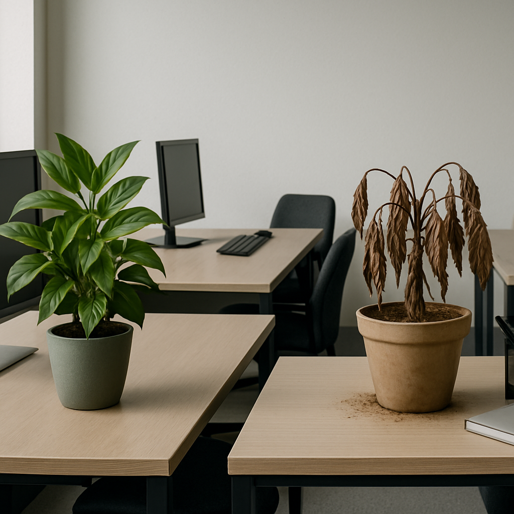 観葉植物が語る職場の温度