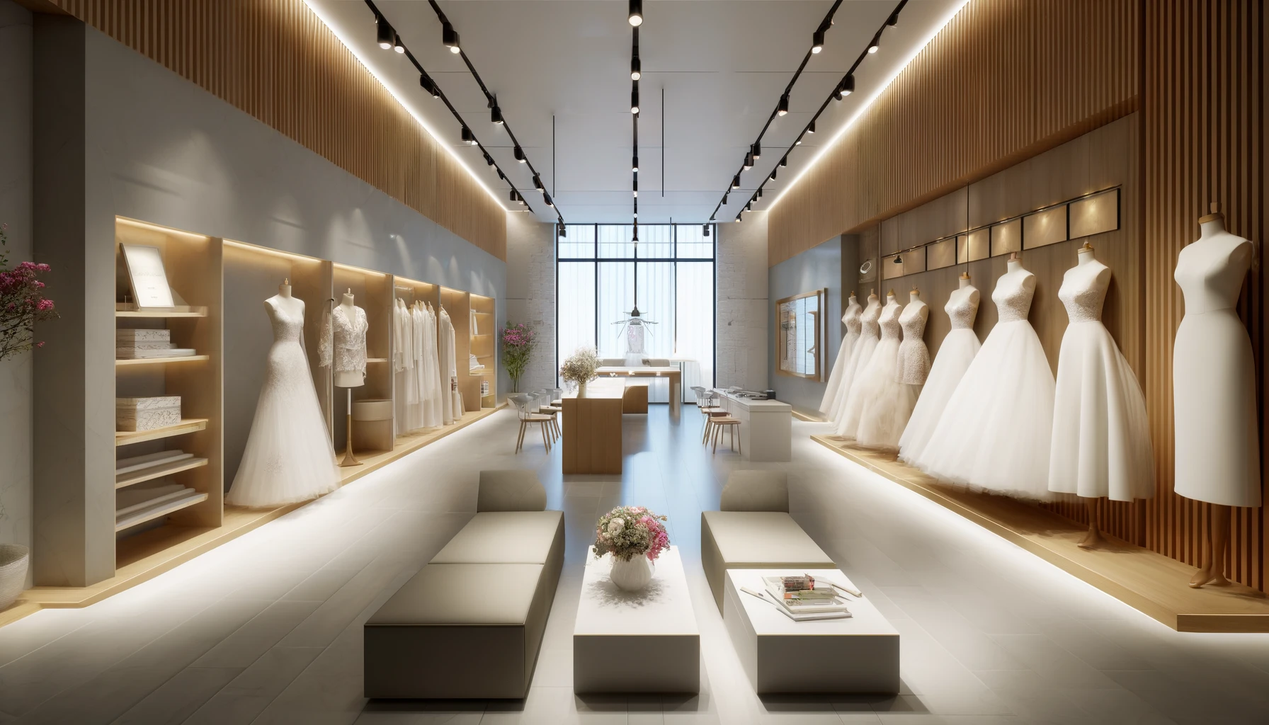 理想のブライダルショップデザイン：お客様の夢を形にするための空間構築