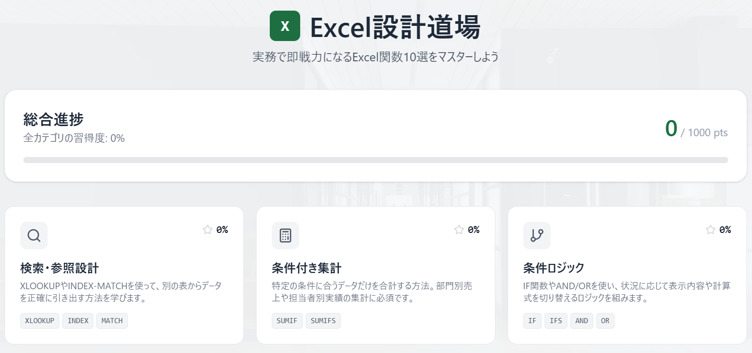 Excel設計道場