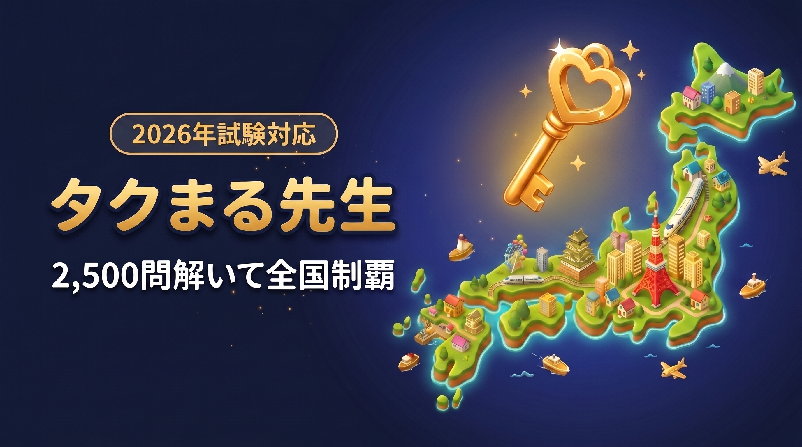 宅建の最短合格アプリ｜タクまる先生