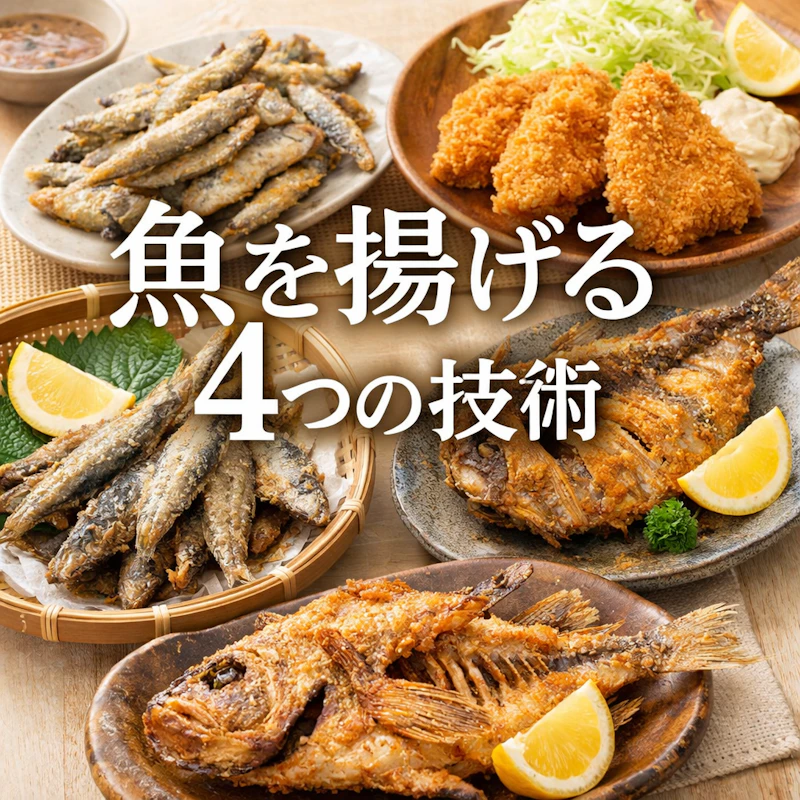 魚を揚げる4つの技術
