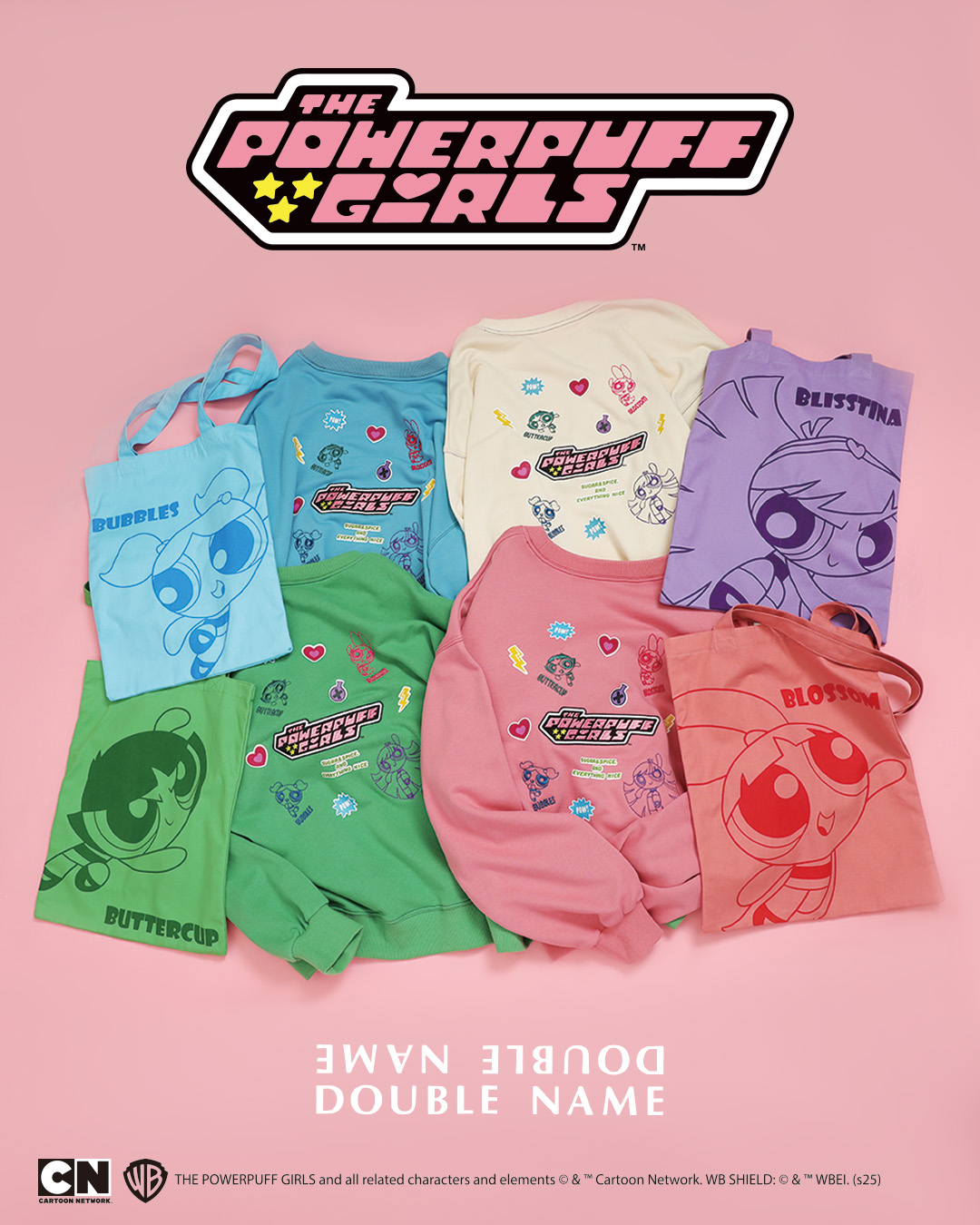 3つのアパレルブランドから『パワーパフ ガールズ』デザイン登場