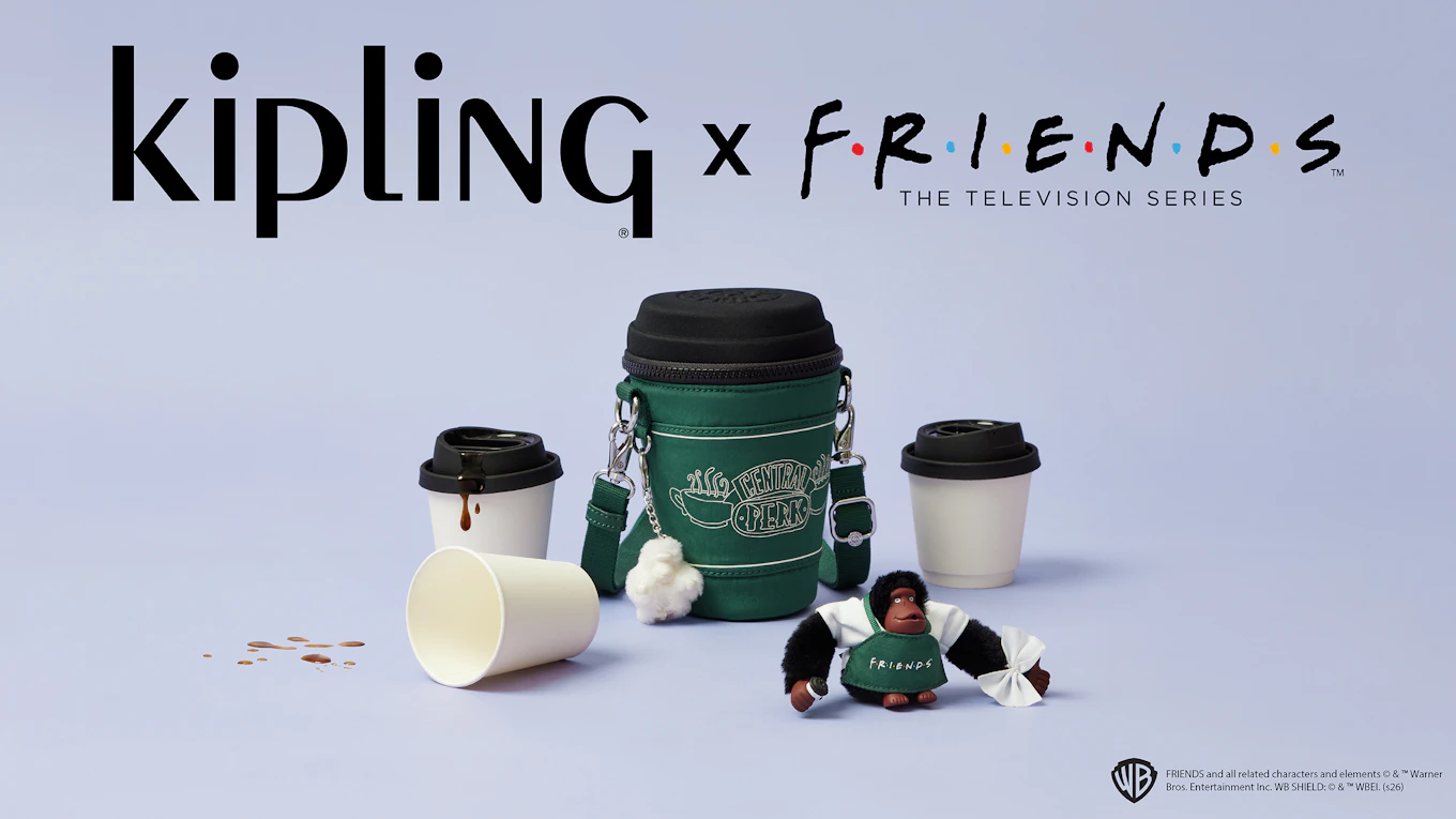 人気ドラマ「FRIENDS」の世界観がそのままバッグに! 遊び心あふれる『Kipling × FRIENDS™ (キプリング×フレンズ)』コラボコレクション発売!