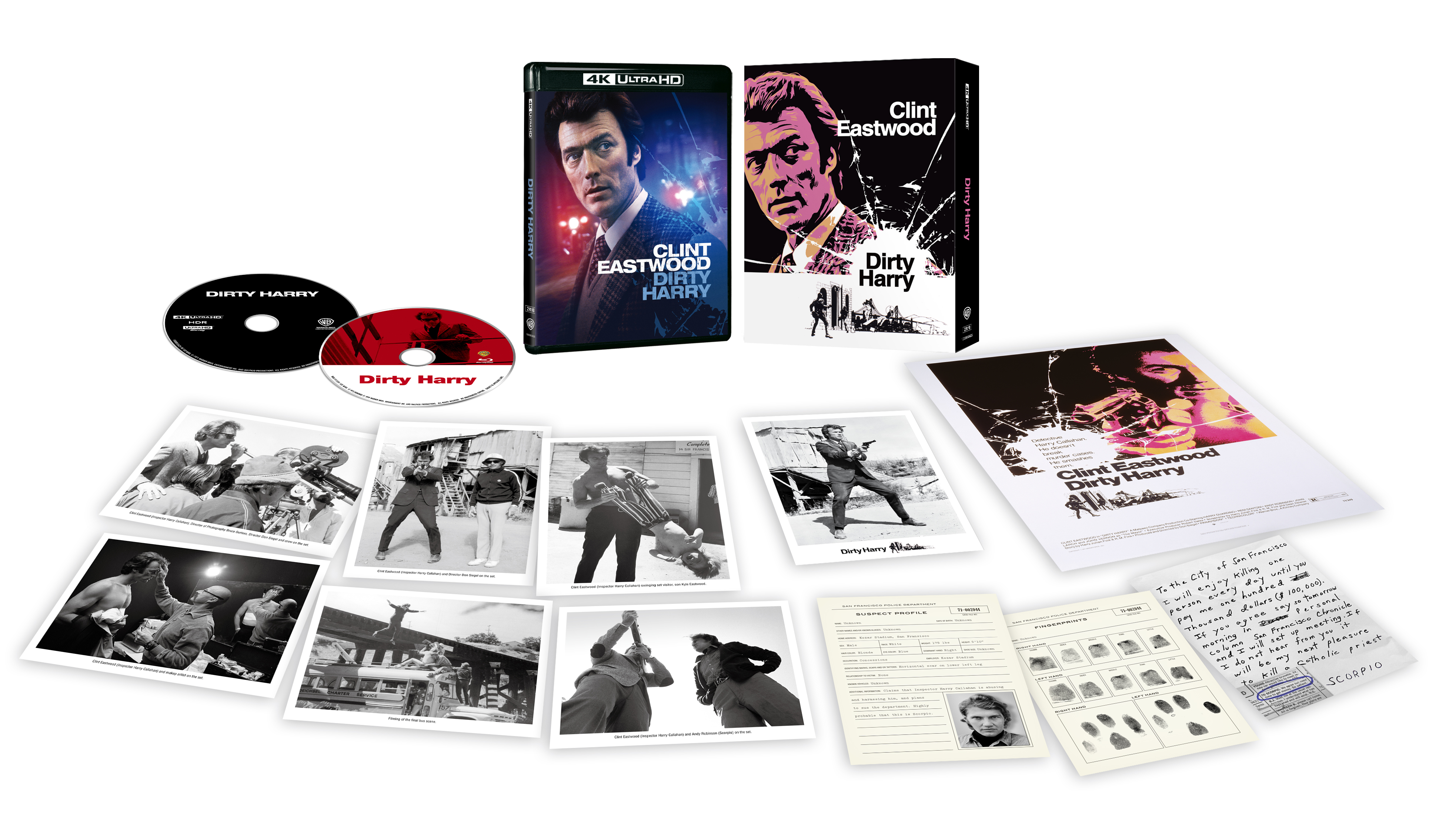 CA63◆送料無料◆希少 未使用「 ダーティーハリー 」クリント・イーストウッド 試写ご招待 ハガキ 当時物 非売品◆検索＝ 映画チラシ 