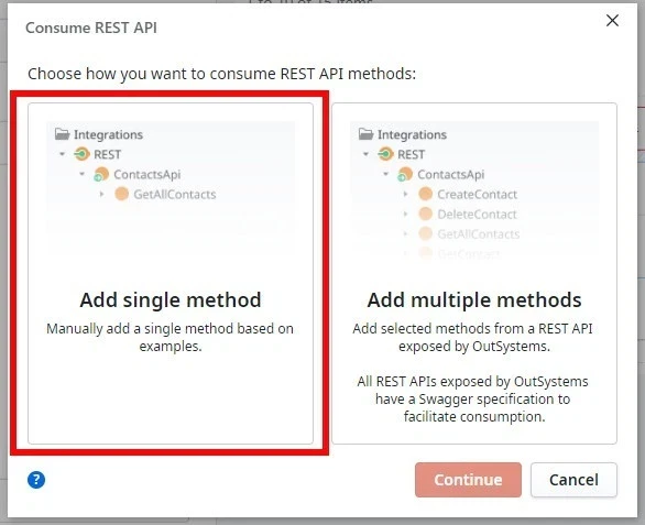 Logic > Integrations > RESTを右クリック ＞ Consume REST API…で上記ウインドウが開きます