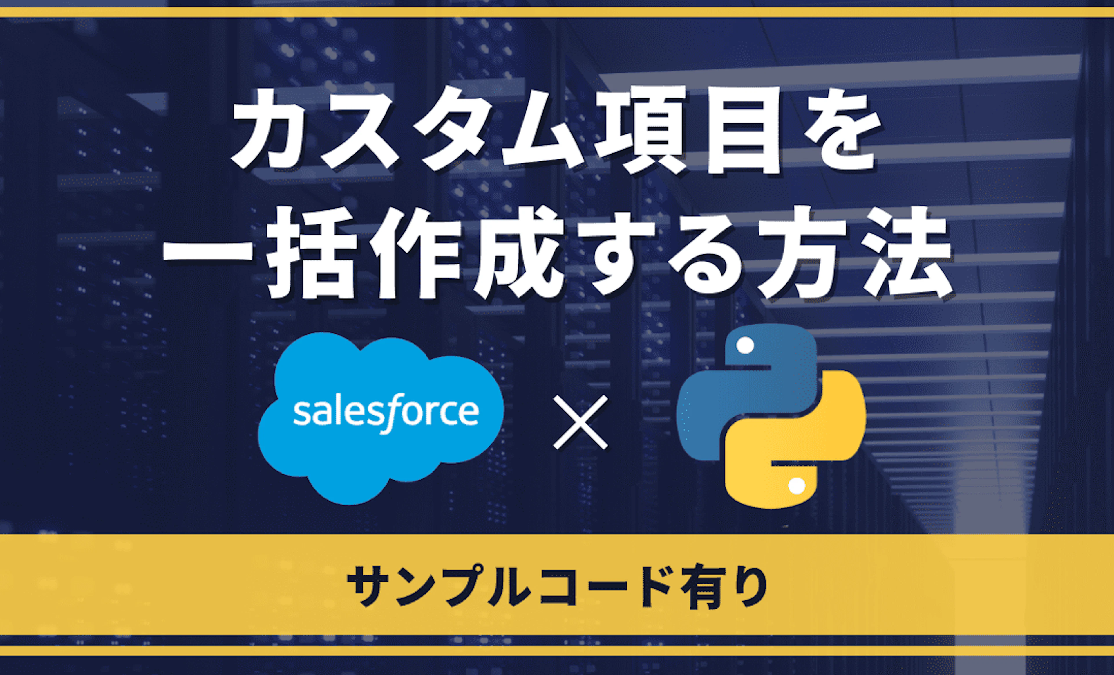 【Salesforce】Pythonでカスタム項目を一括作成する方法