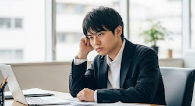 会社を辞めたい男性