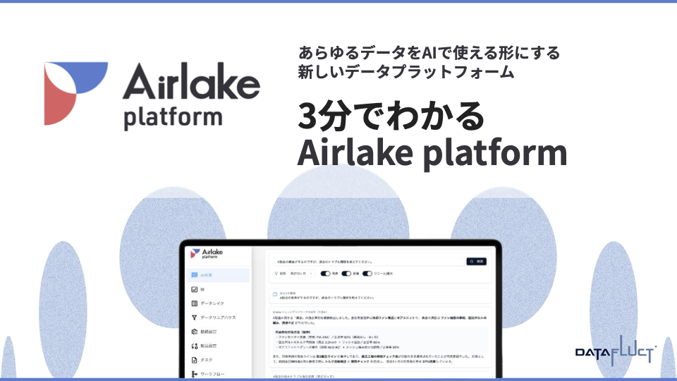 3分でわかるAirlake platform
