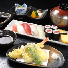 画像：にぎり天ぷらセット